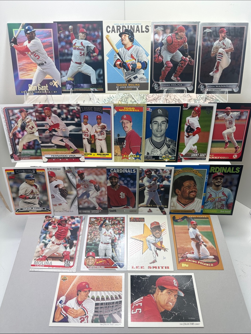Yadier Molina Cardinals stars & legends lot of 25